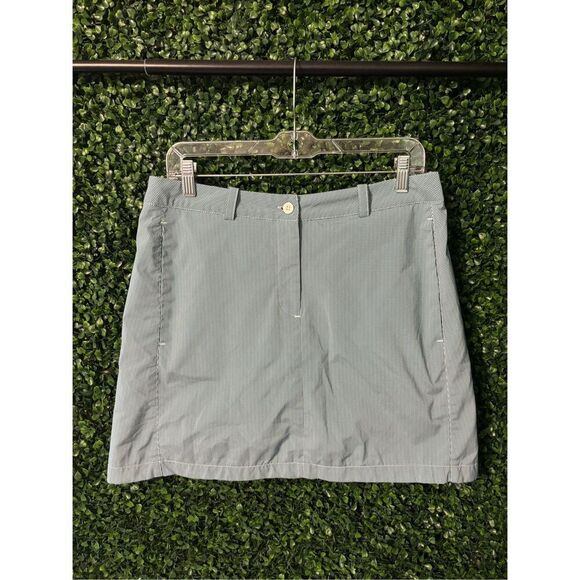 Maggie Lane Blue Checkered Golf Skort Sz 10 - Picture 1 of 4